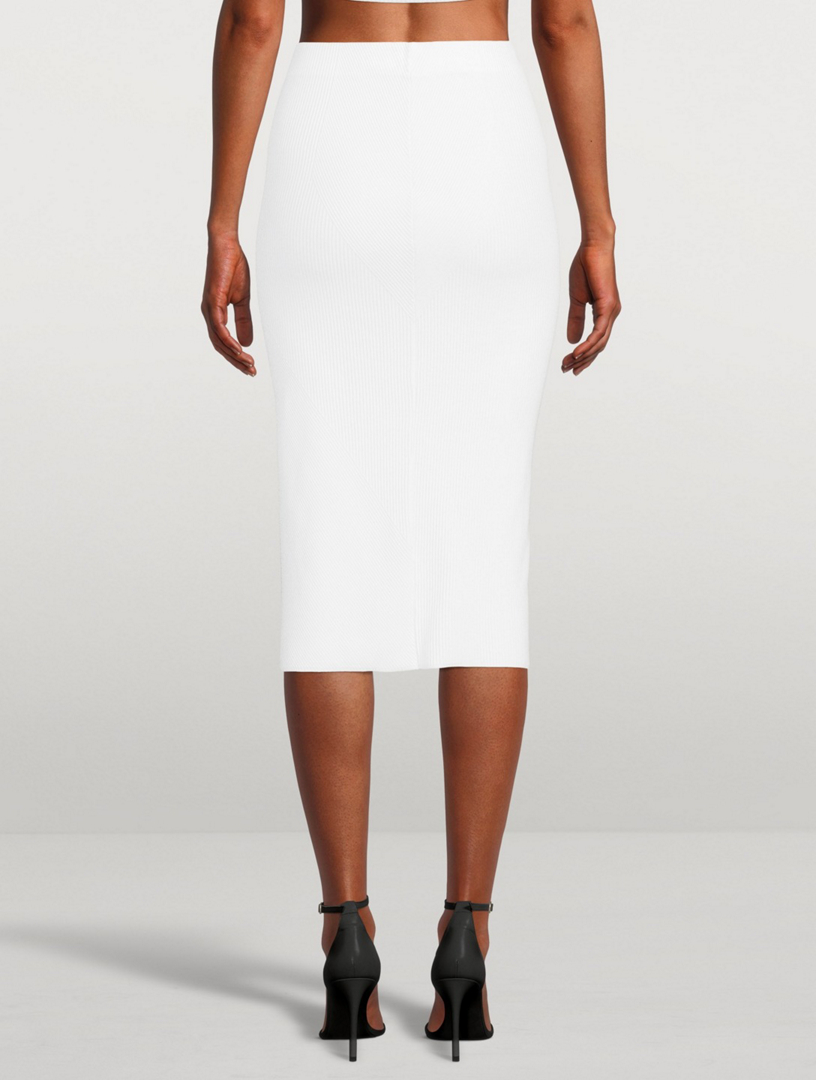 Telde Ribbed Midi Skirt