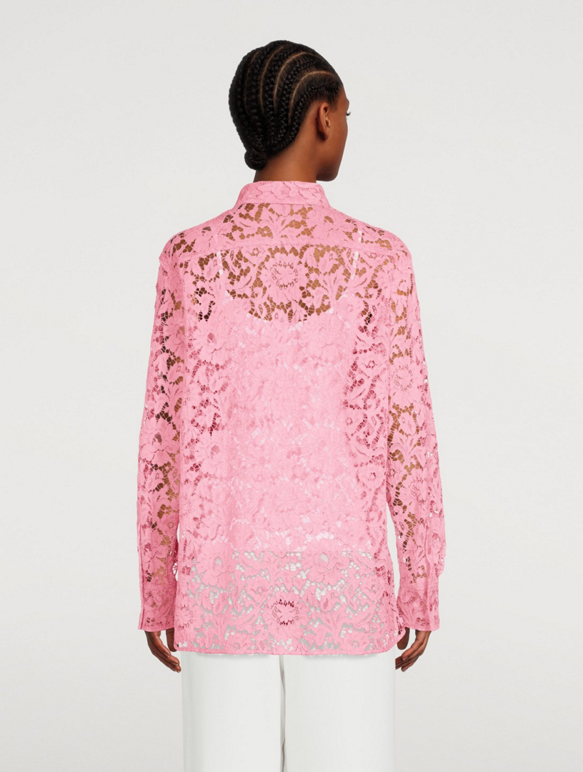 Heavy Lace Long-Sleeve Shirt
