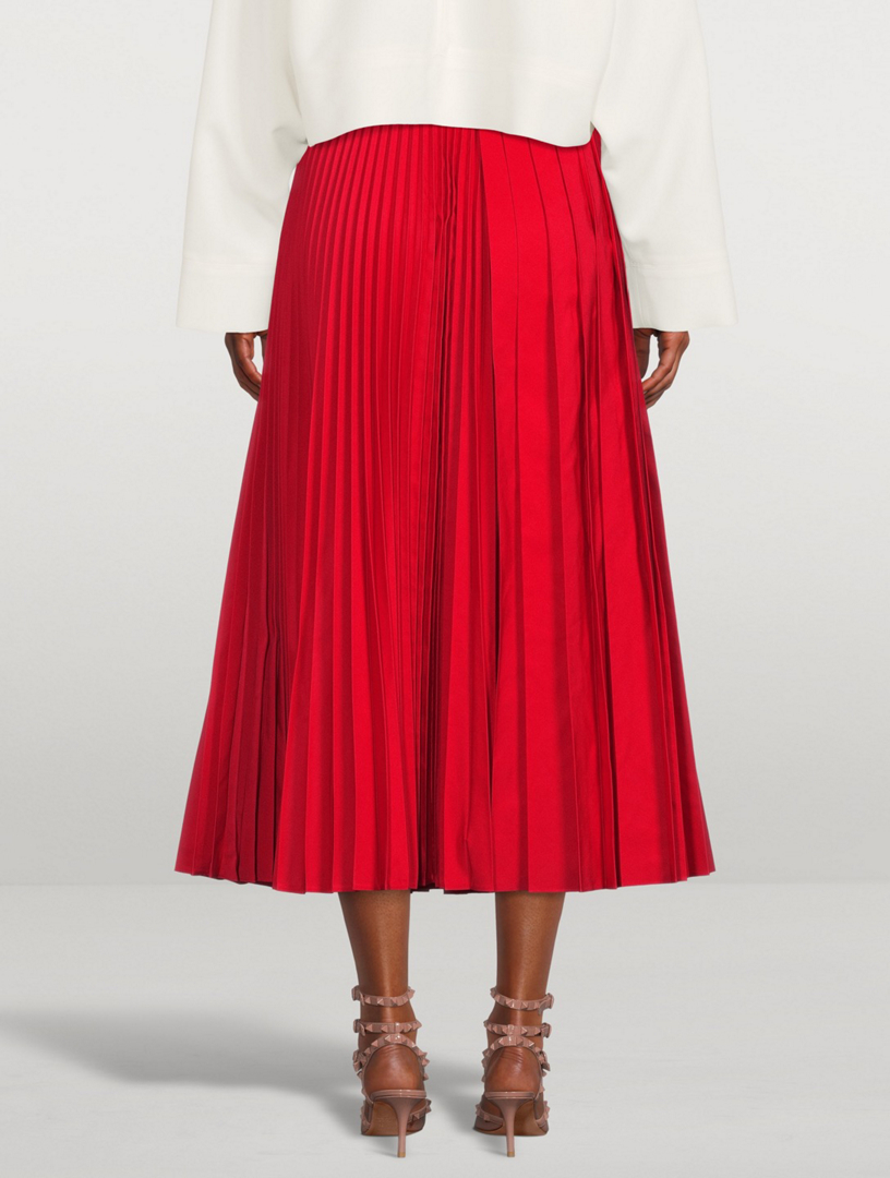 Pleated Midi Skirt