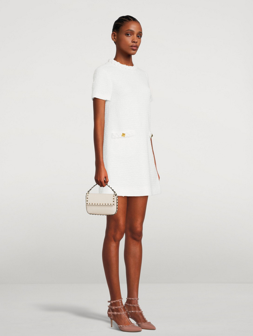 VALENTINO Tweed Mini Dress | Holt Renfrew