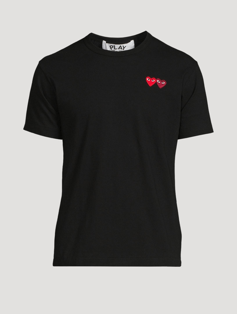 Cdg shop double heart