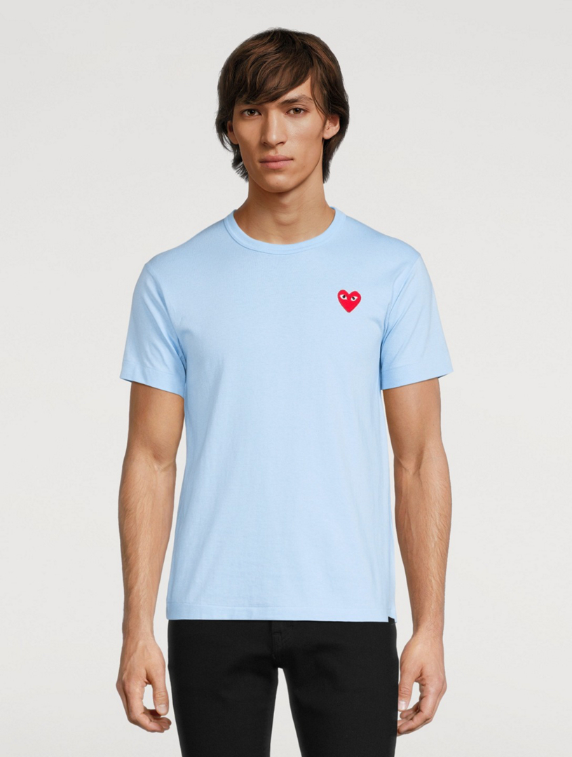 Cdg light blue clearance shirt