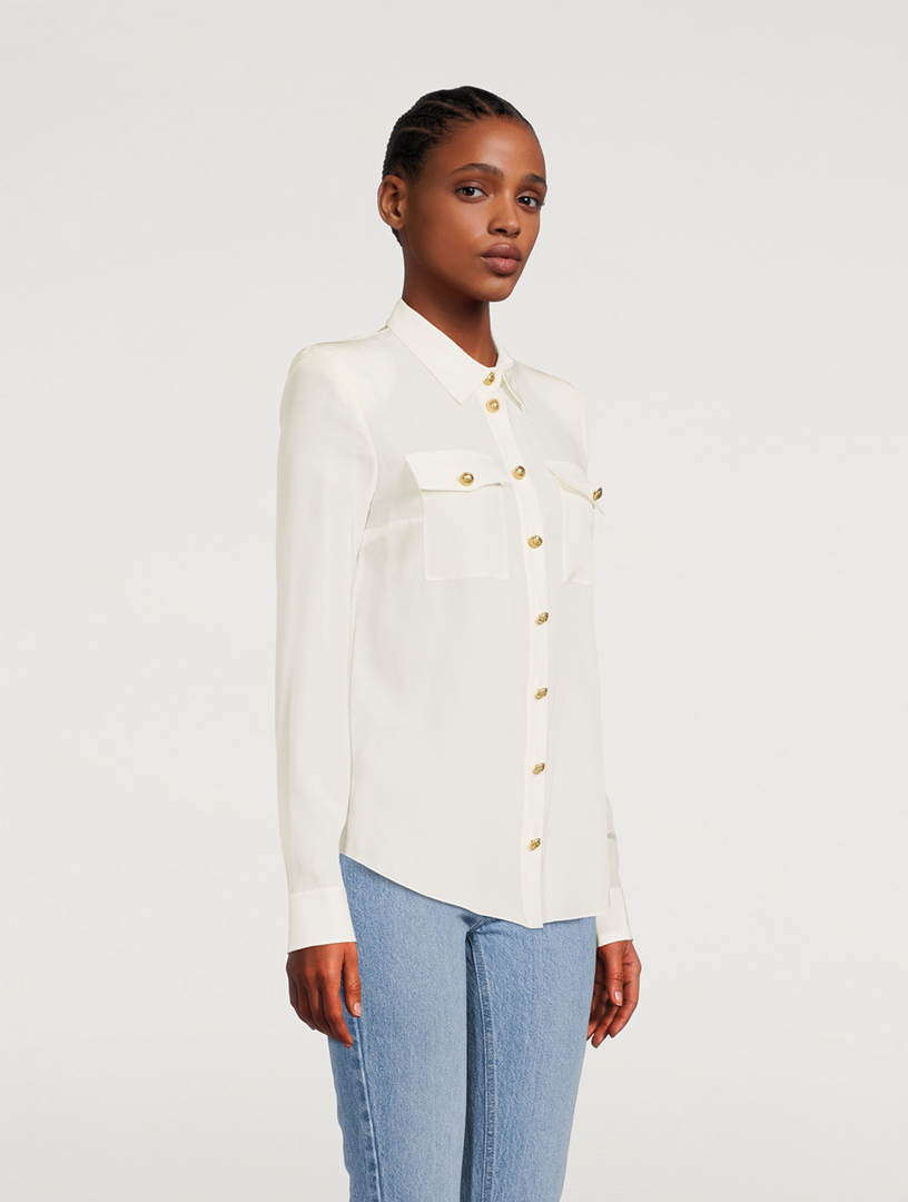 Silk Crepe De Chine Shirt
