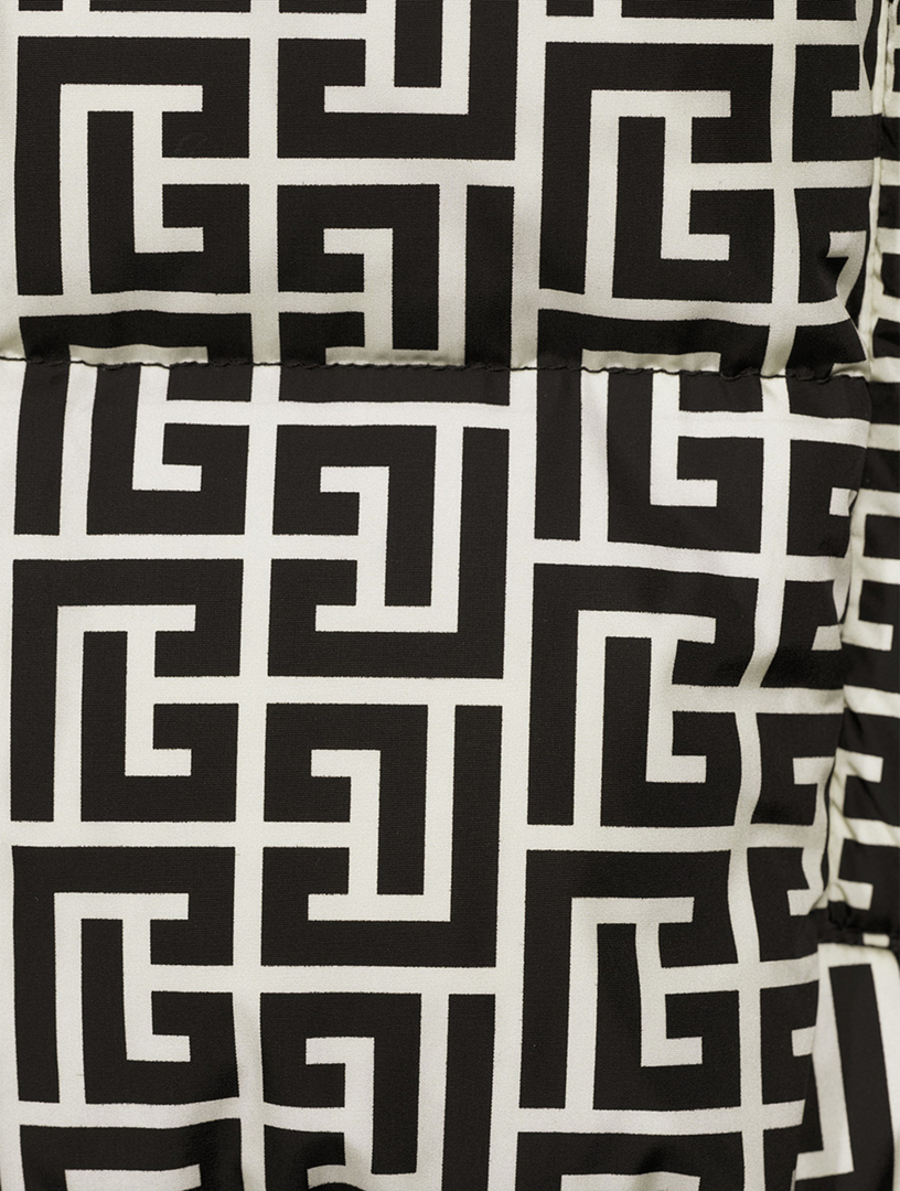 Quilted Bomber Jacket Monogram Print