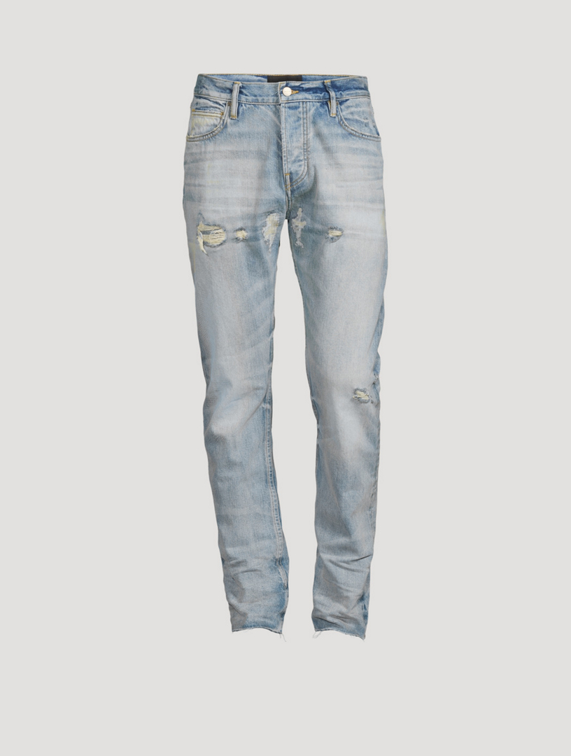 FEAR OF GOD Straight-Leg Distressed Jeans | Holt Renfrew