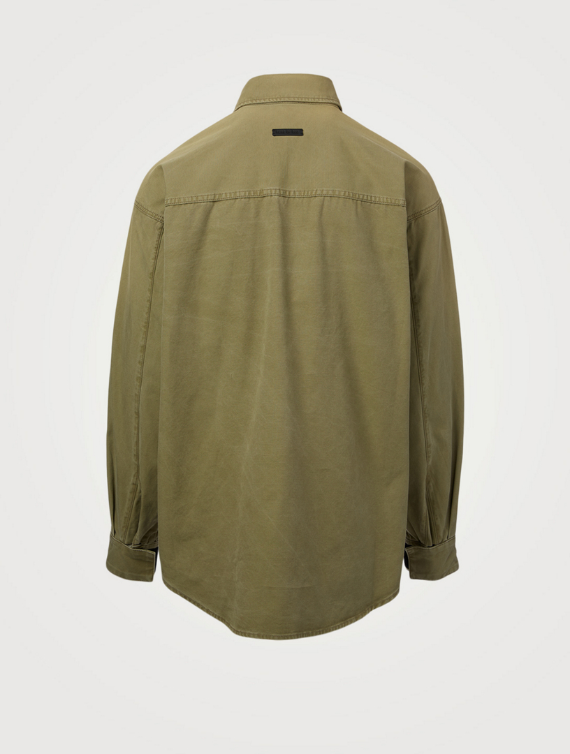 Military Canvas Pullover Shirt