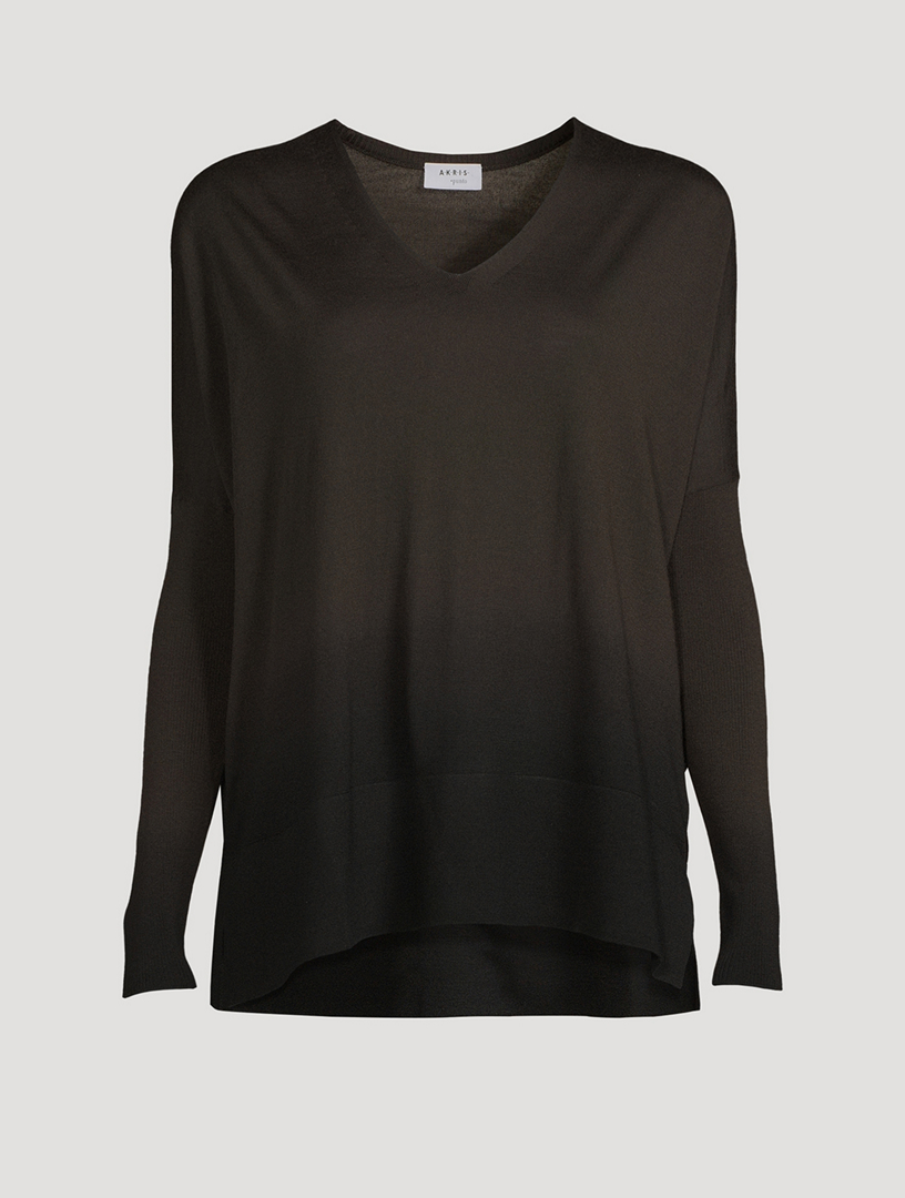 Dip-Dye Virgin Wool Sweater