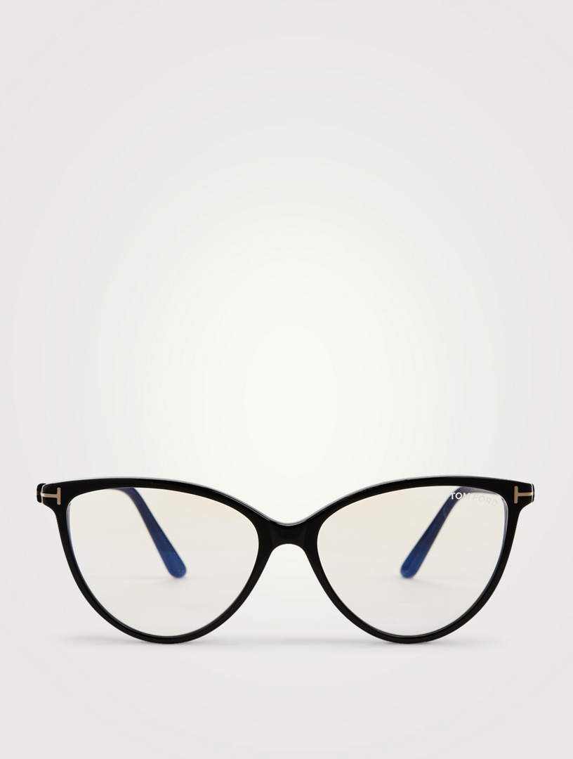 Cat Eye Optical Glasses With Blue Block Lenses