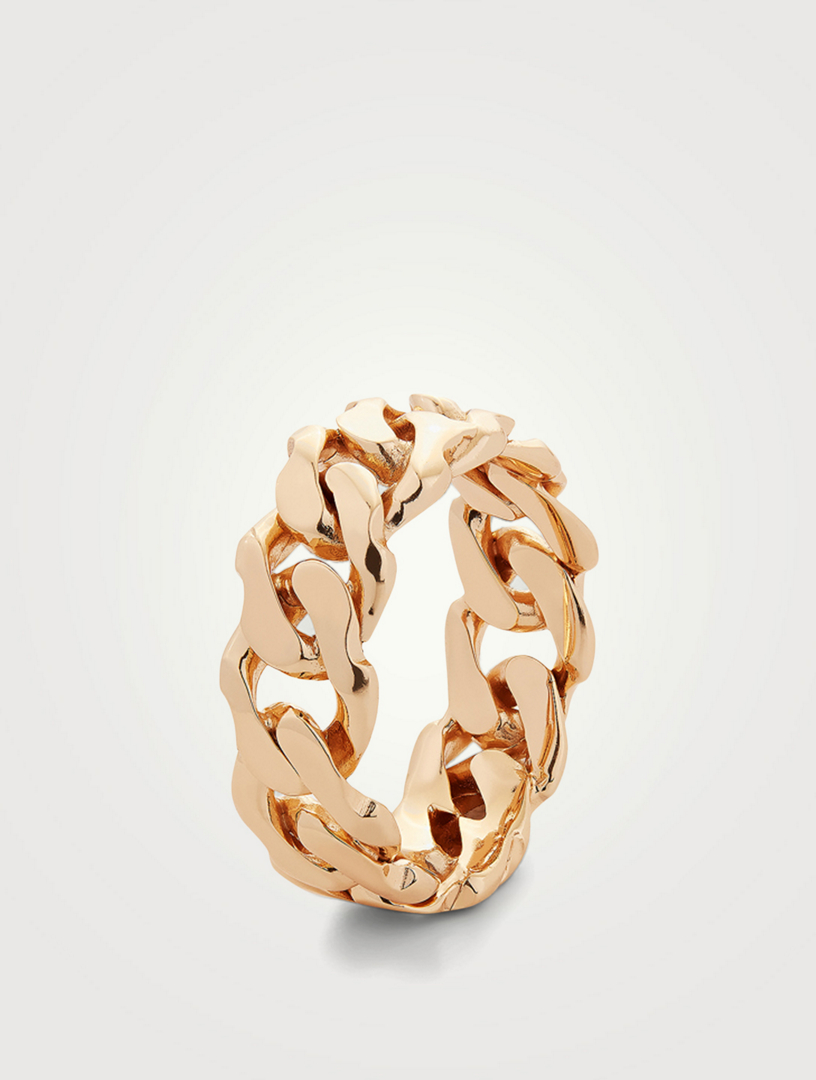 Small 24K Goldplated Chain Ring