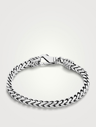 Sterling Silver Square Chain Bracelet