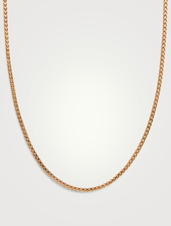 24K Goldplated Square Chain Necklace