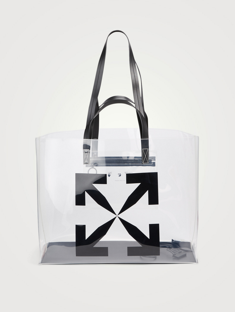 Off white clear tote bag new arrivals