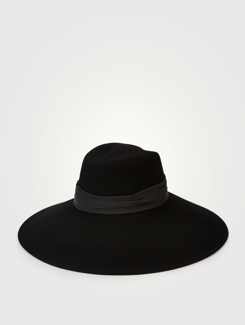 Big Virginie Wool Felt Capeline Hat