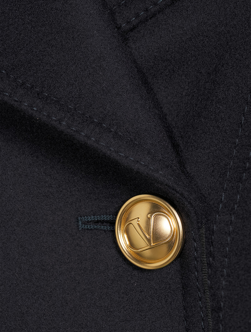 Virgin Wool And Cashmere Double-Breasted Coat