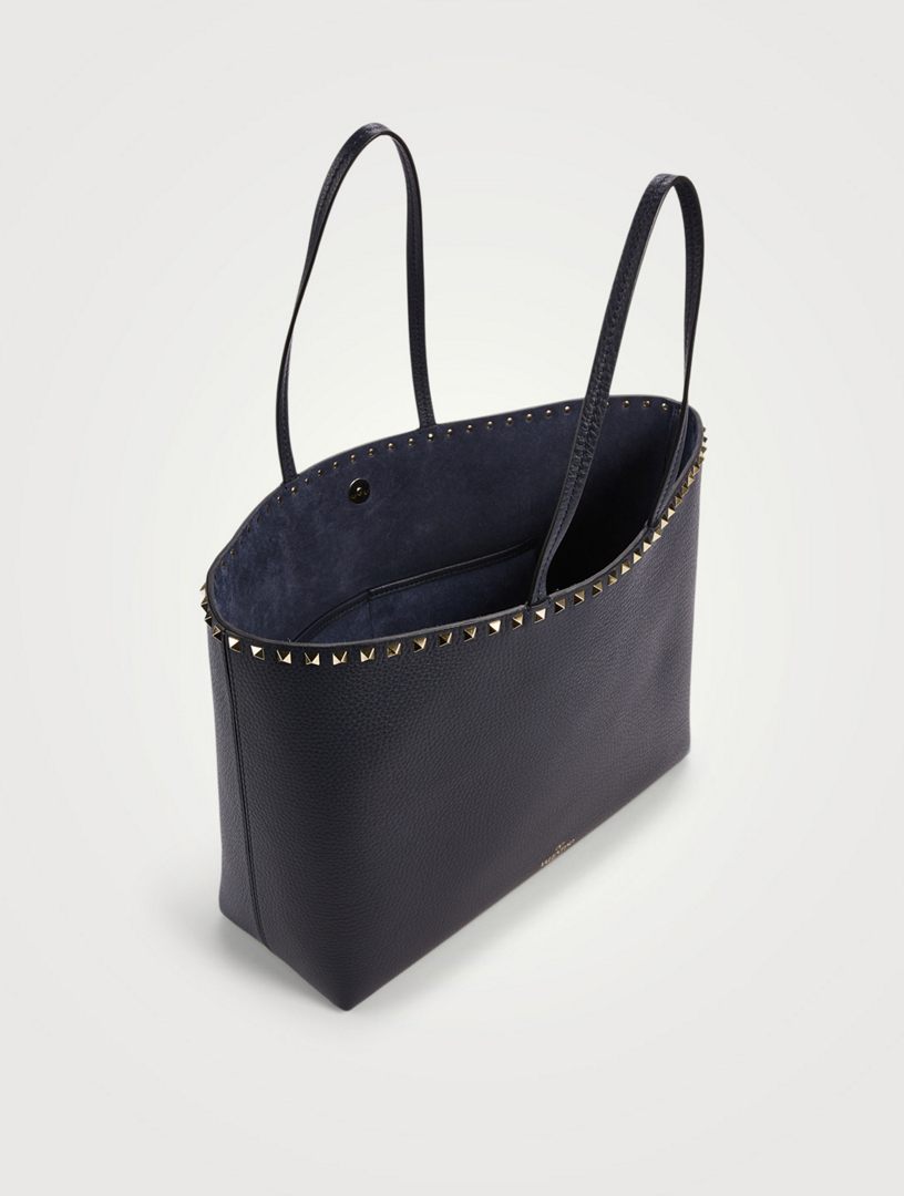 Rockstud Leather Tote