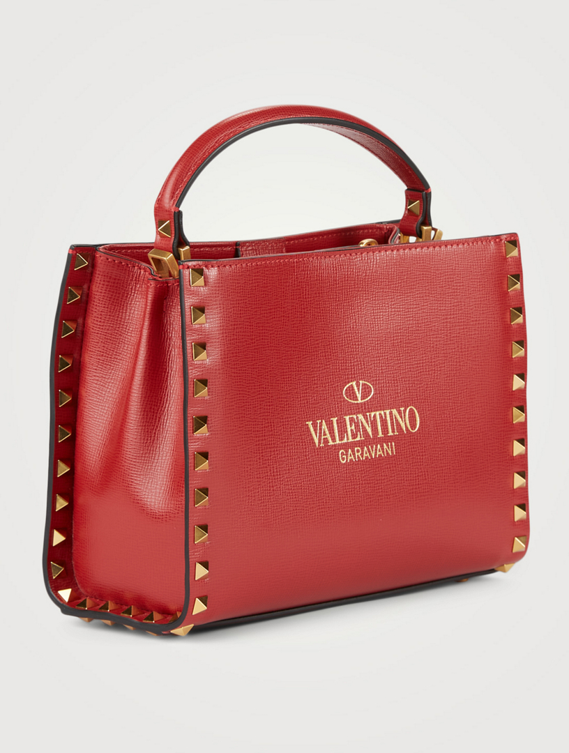 VALENTINO GARAVANI Small Rockstud Alcove Leather Top Handle Bag Holt Renfrew