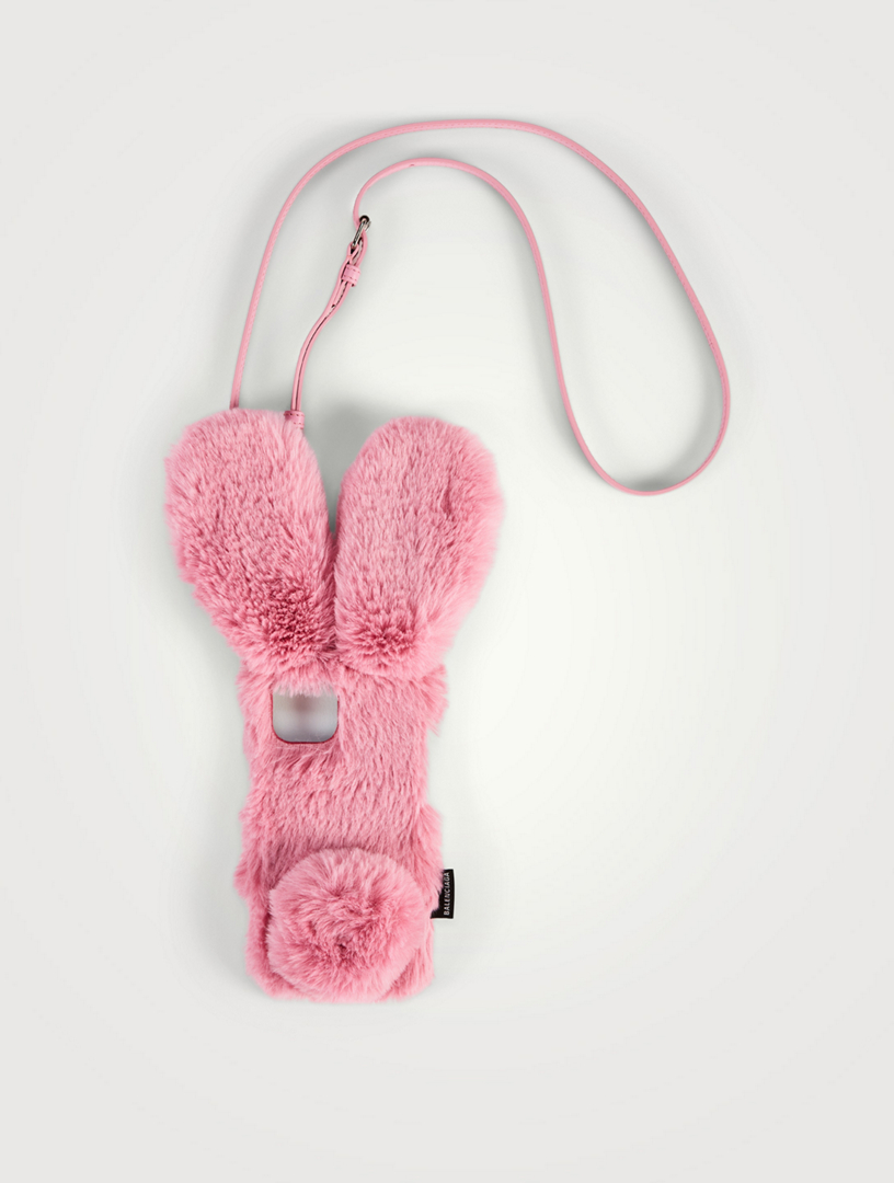 BALENCIAGA Fluffy Bunny Faux Fur Phone Case Holt Renfrew