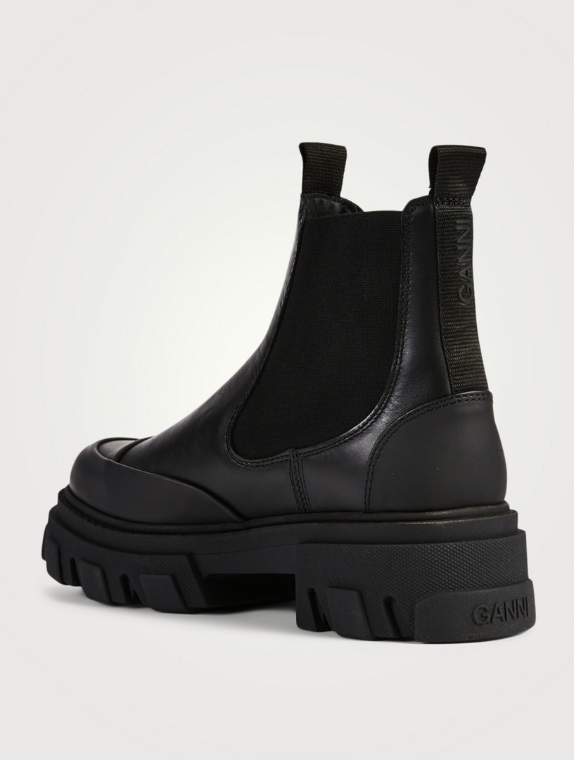 GANNI Leather Chelsea Boots | Holt Renfrew