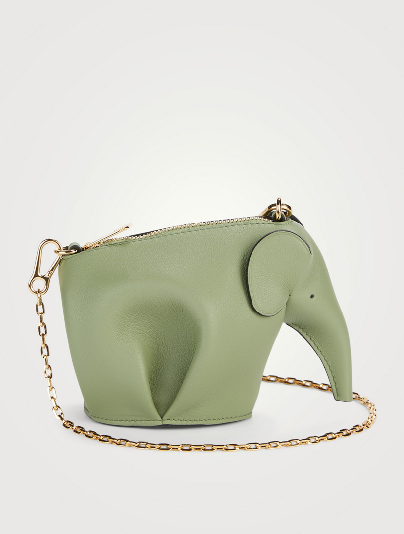 Elephant Leather Crossbody Pouch