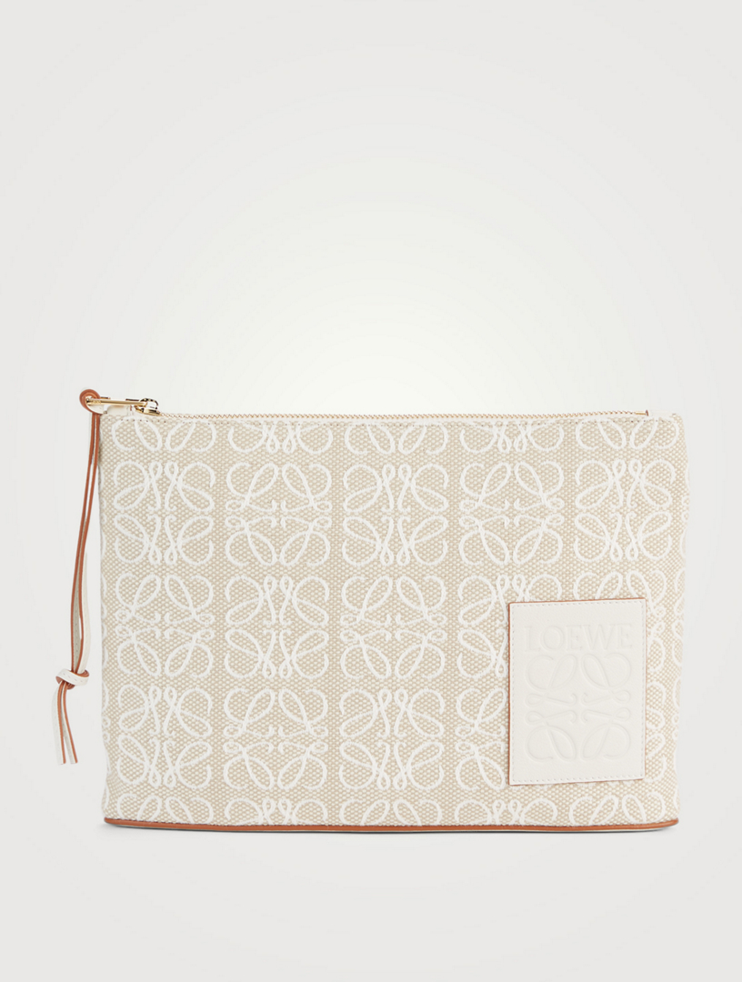 Zip Pouch In Anagram Jacquard