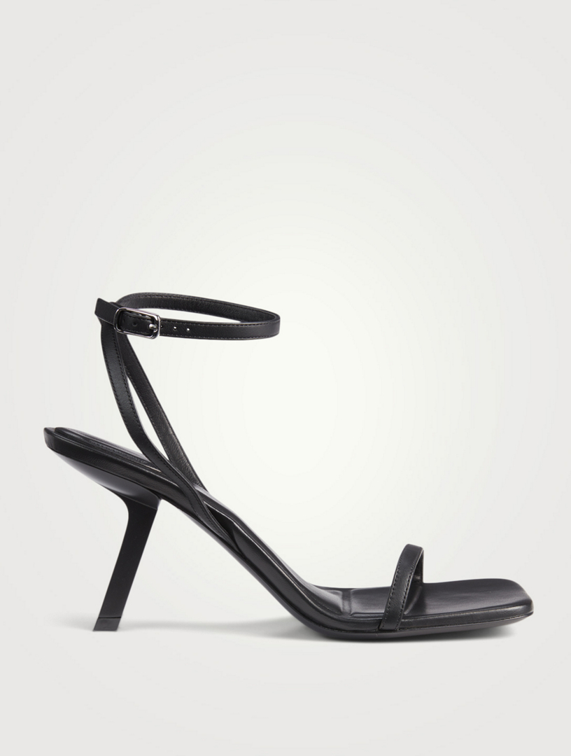 BALENCIAGA Void 80 Leather Heeled Sandals | Holt Renfrew