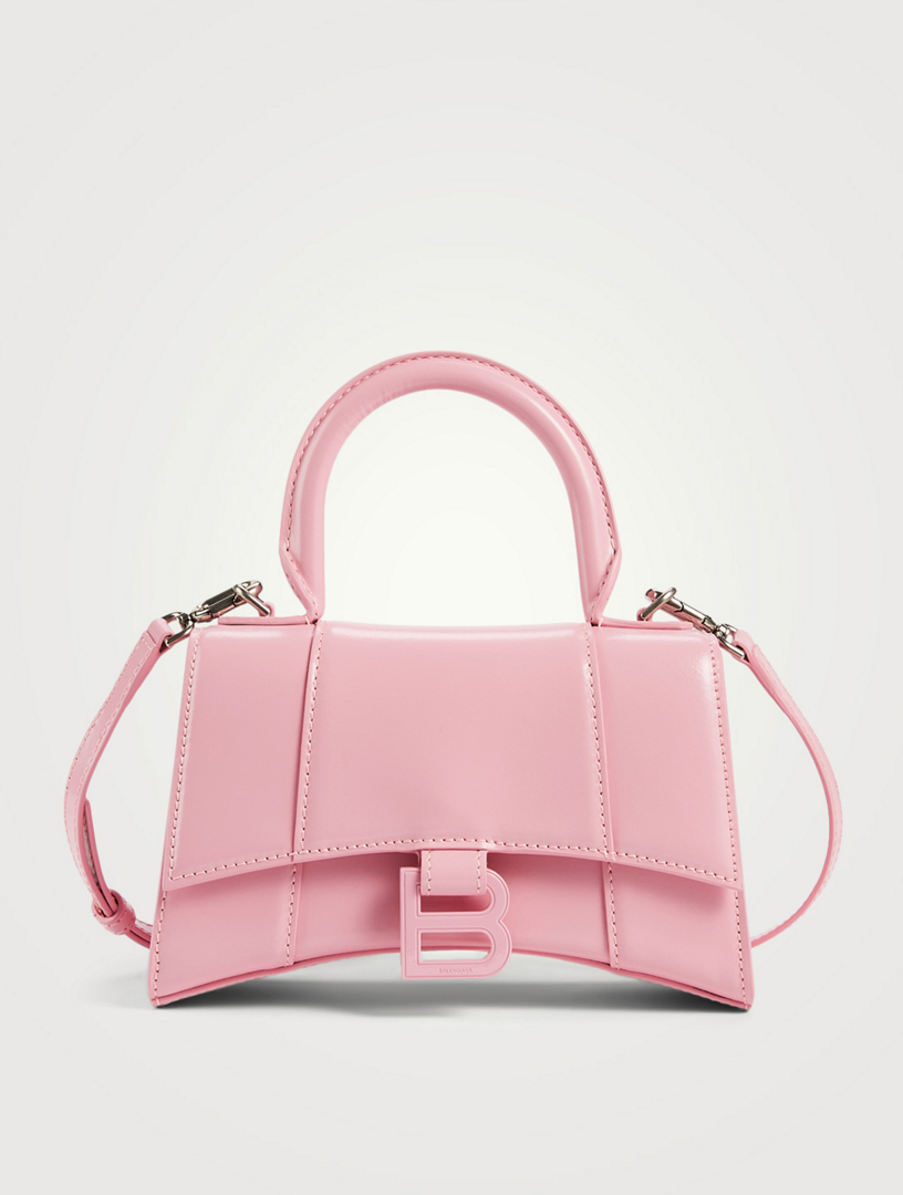 BALENCIAGA XS Hourglass Leather Top Handle Bag | Holt Renfrew