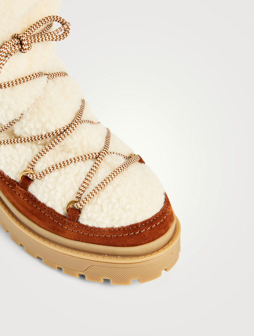 valentino garavani shearling boots