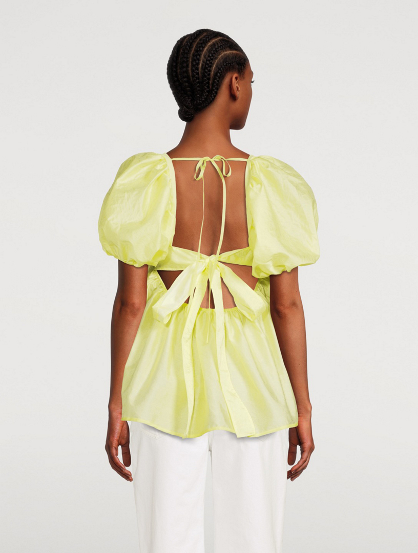 Bjork Blouse With Scallop Hem