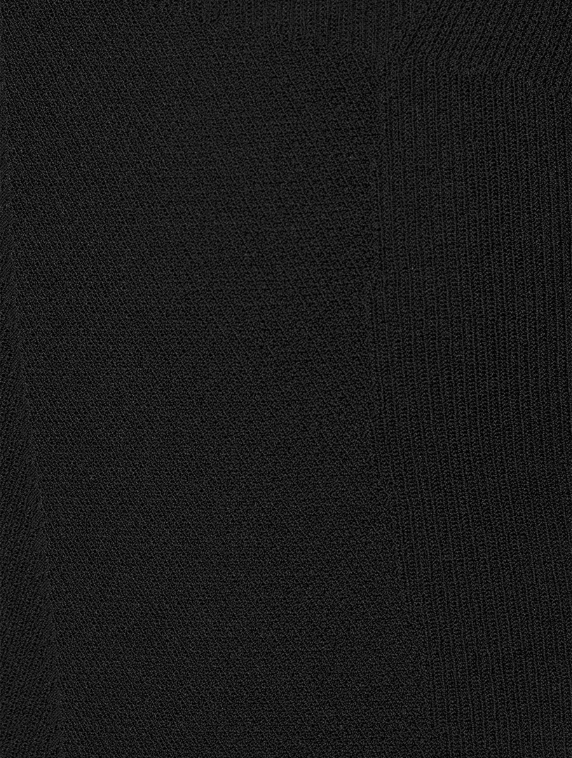 Olvera Knit Square Neck Long-Sleeve Top