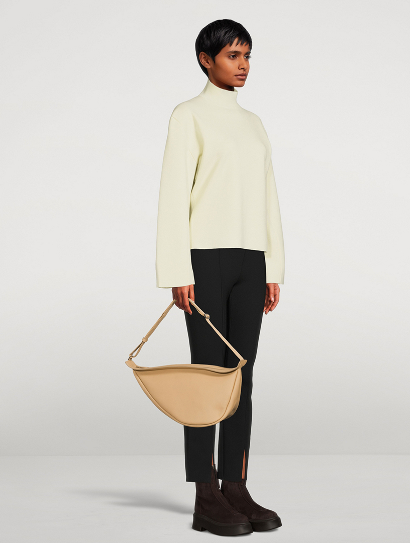 Large Slouchy Banana Bag in Leather