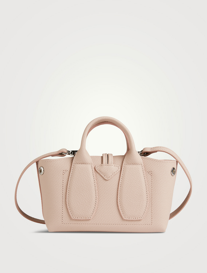 XS Roseau Leather Top Handle Bag