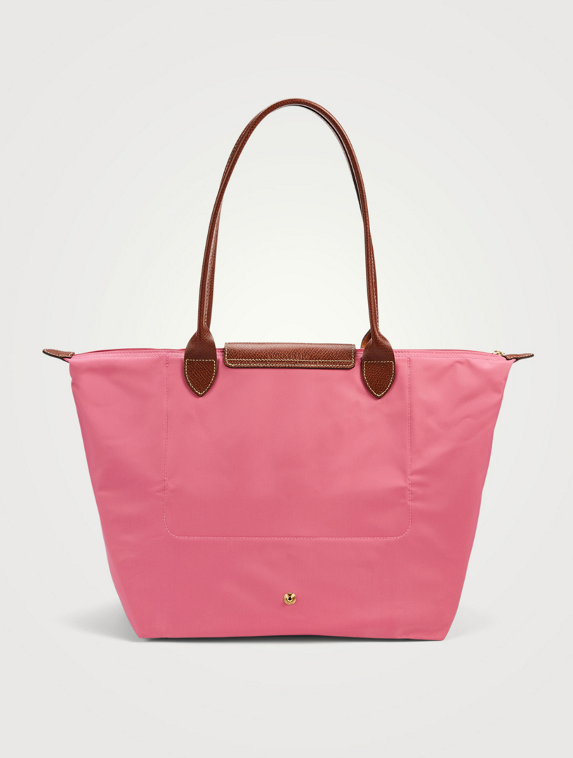 Longchamp Le Pliage Large Nylon Shoulder Tote In Pinky