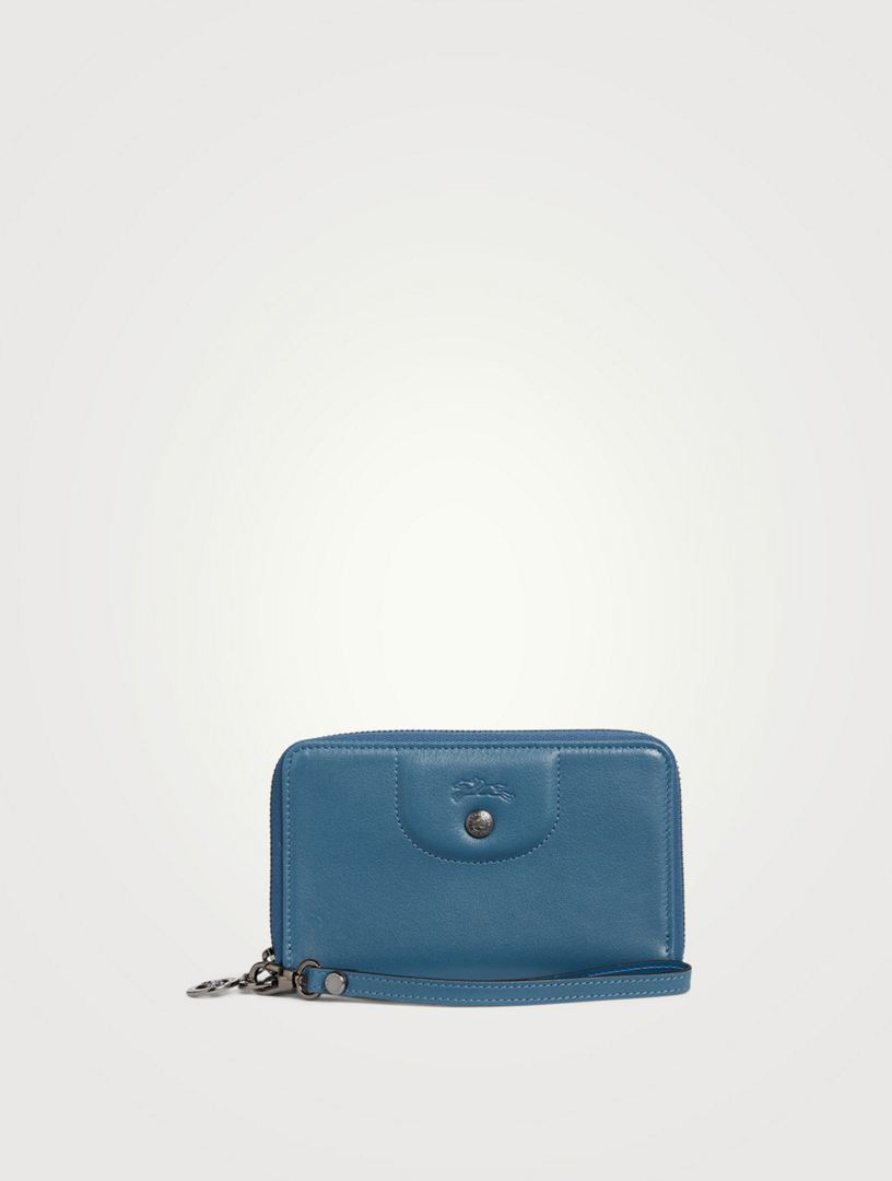 Longchamp le pliage discount cuir leather compact wallet