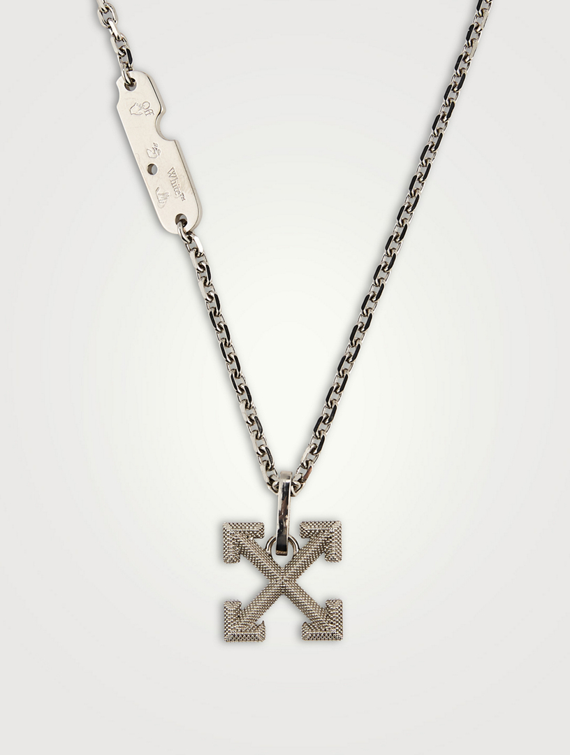 Industrial Textured Arrows Necklace