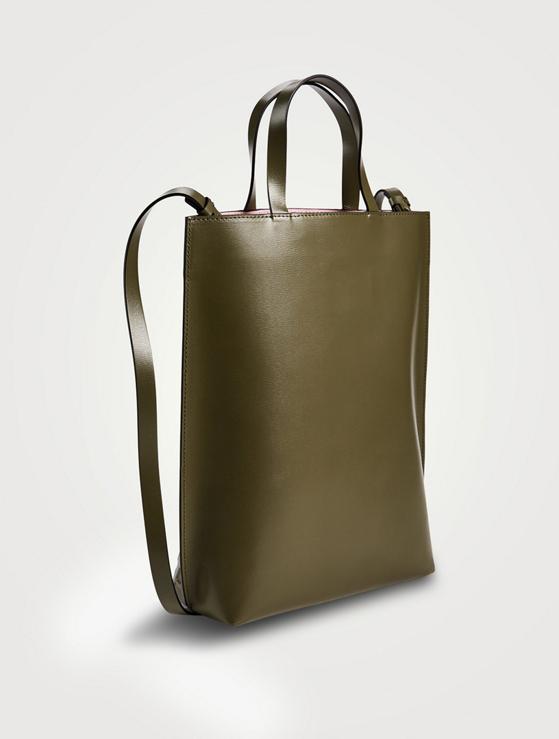 Ganni leather tote bag sale