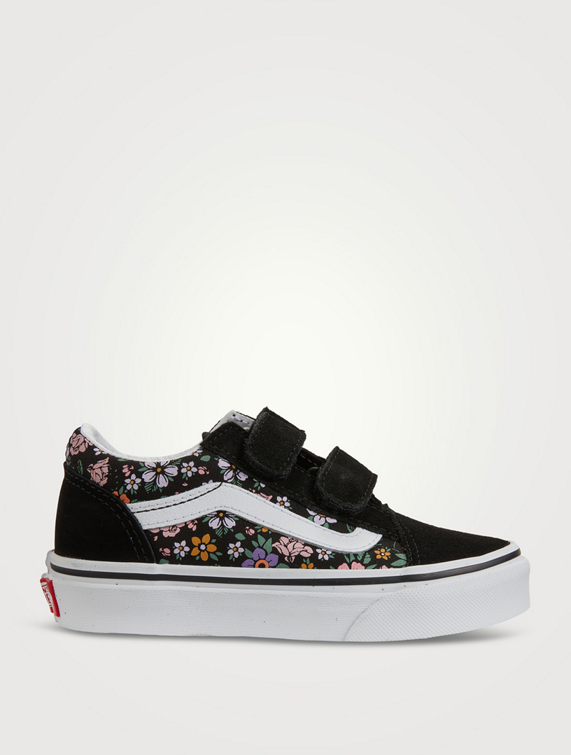 Old Skool Velcro Shoes Fun Floral