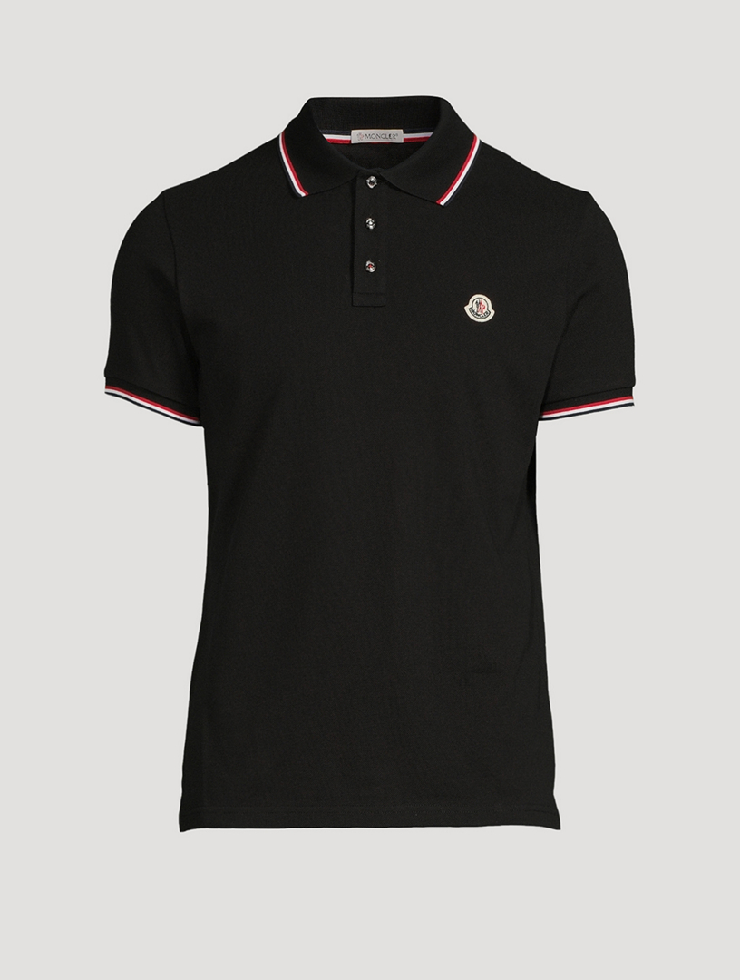 MONCLER Piqué Polo Shirt | Holt Renfrew