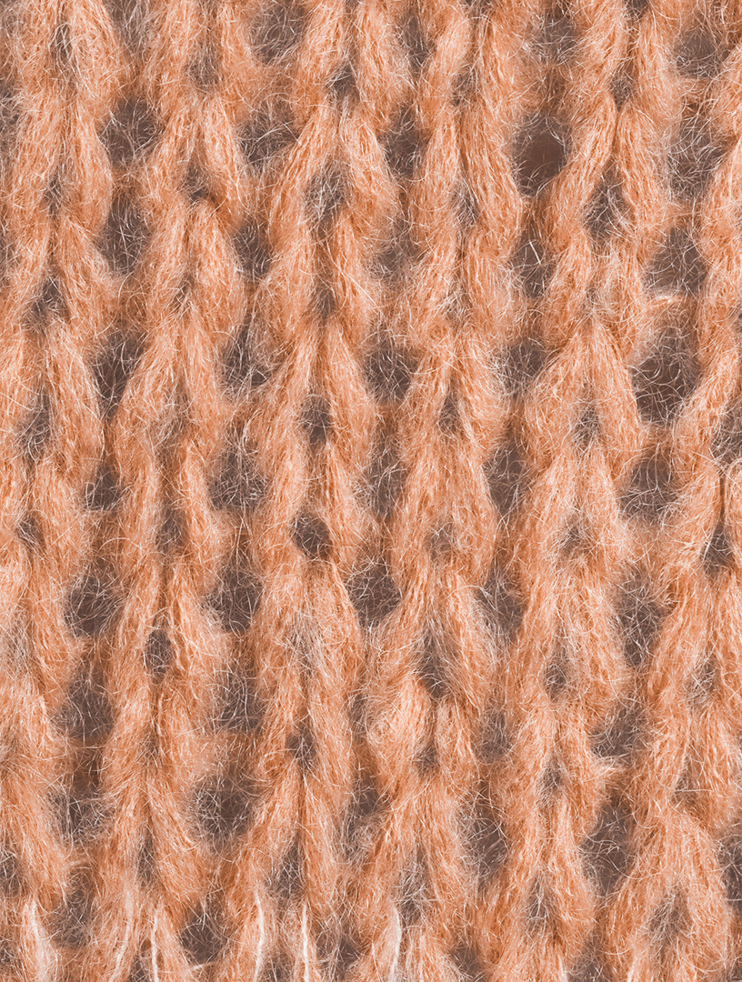 Big Gradient Fade Mohair-Blend Cardigan