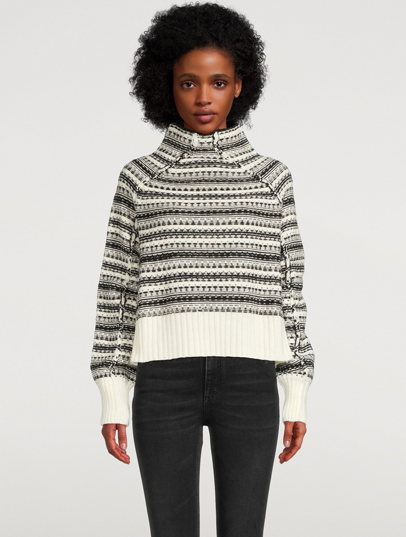 Reversed Jacquard Sweater