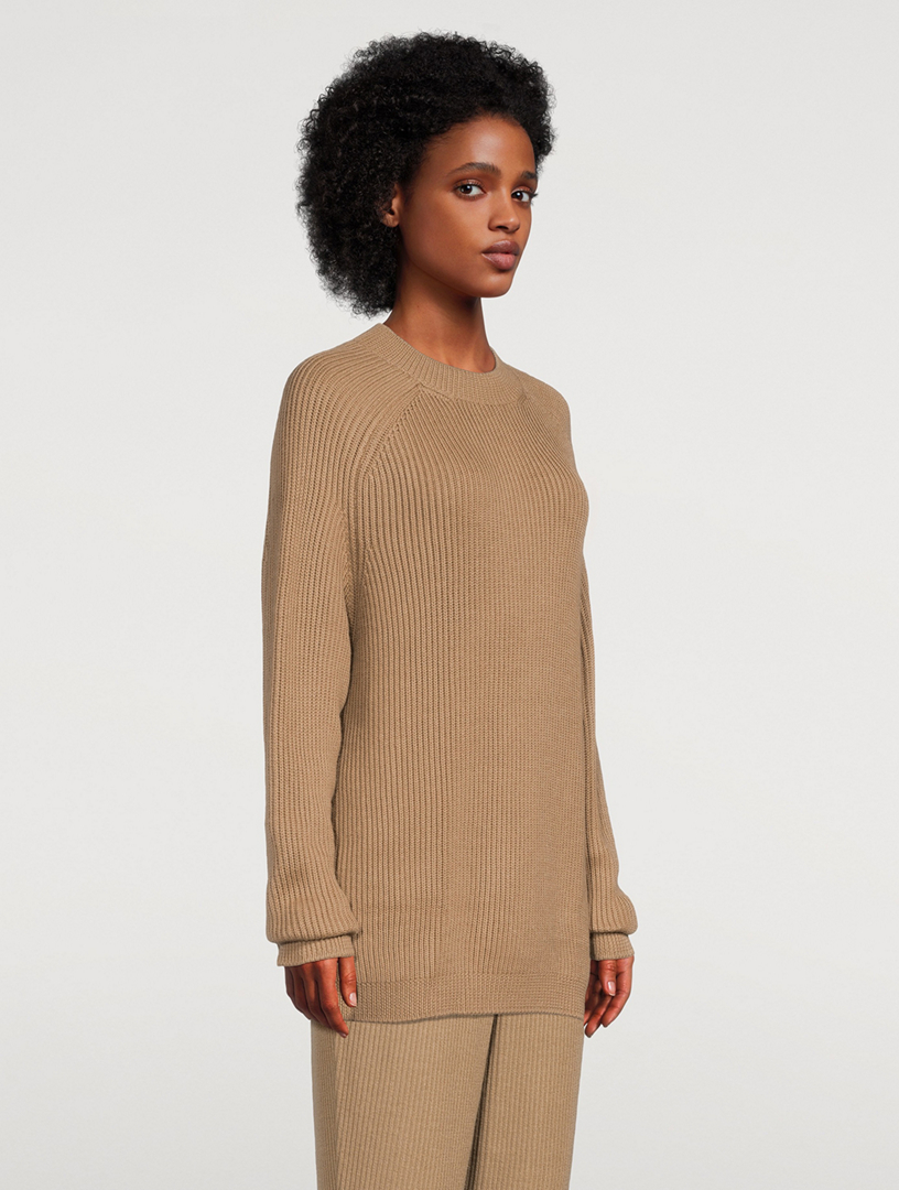 Alpaca Ribbed Sweater