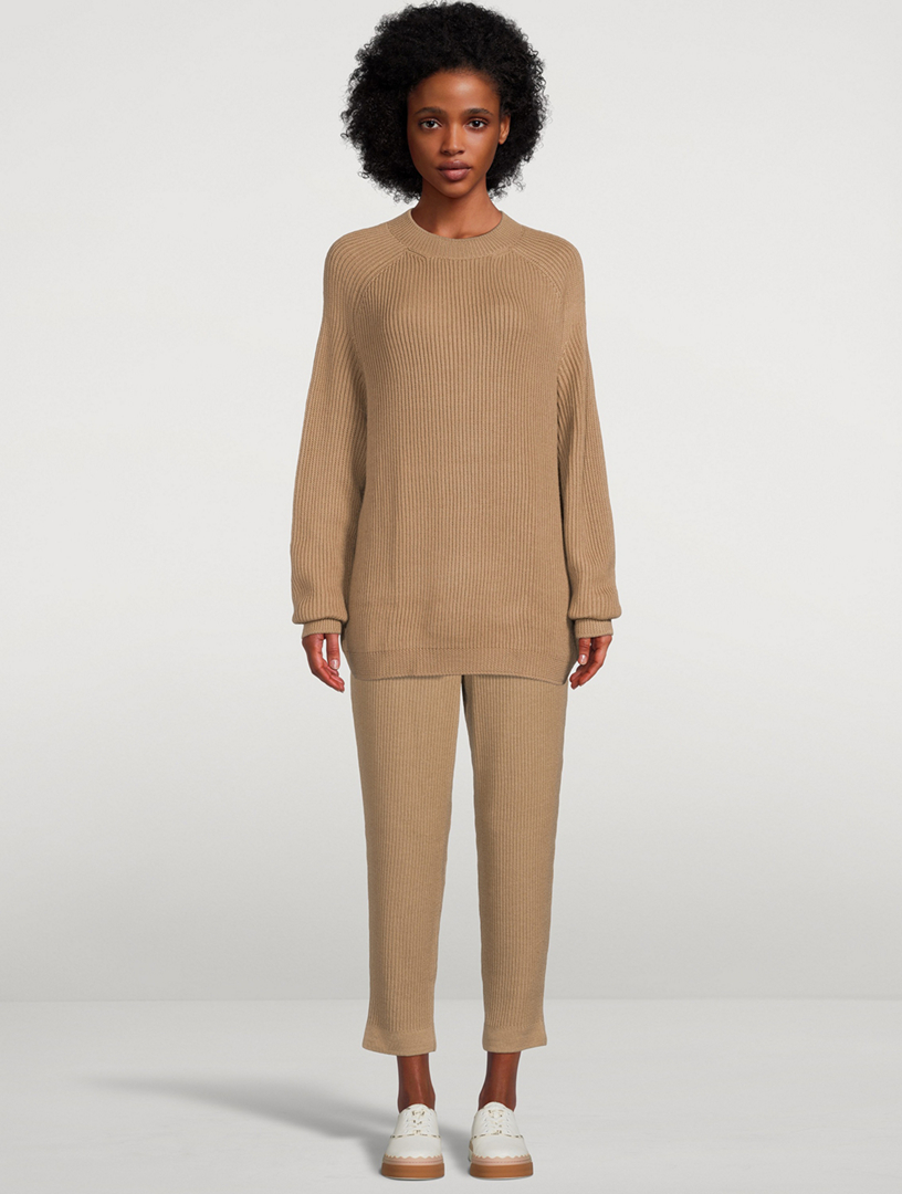 Alpaca Ribbed Sweater