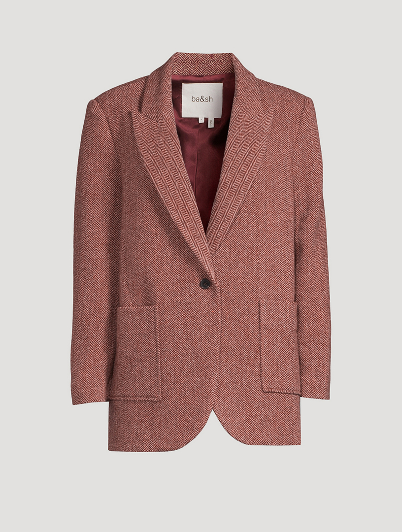 BA&SH Ckost Herringbone Blazer