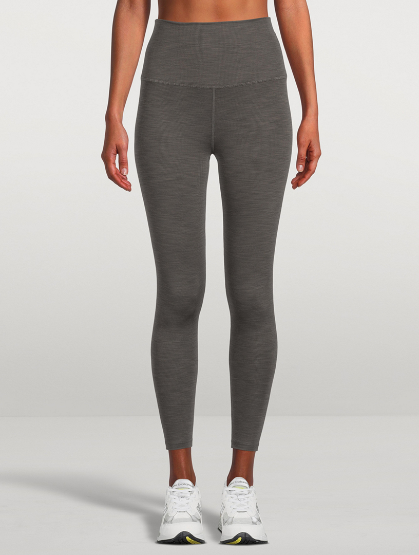 Beyond Yoga Heather Rib High Waisted Midi Legging