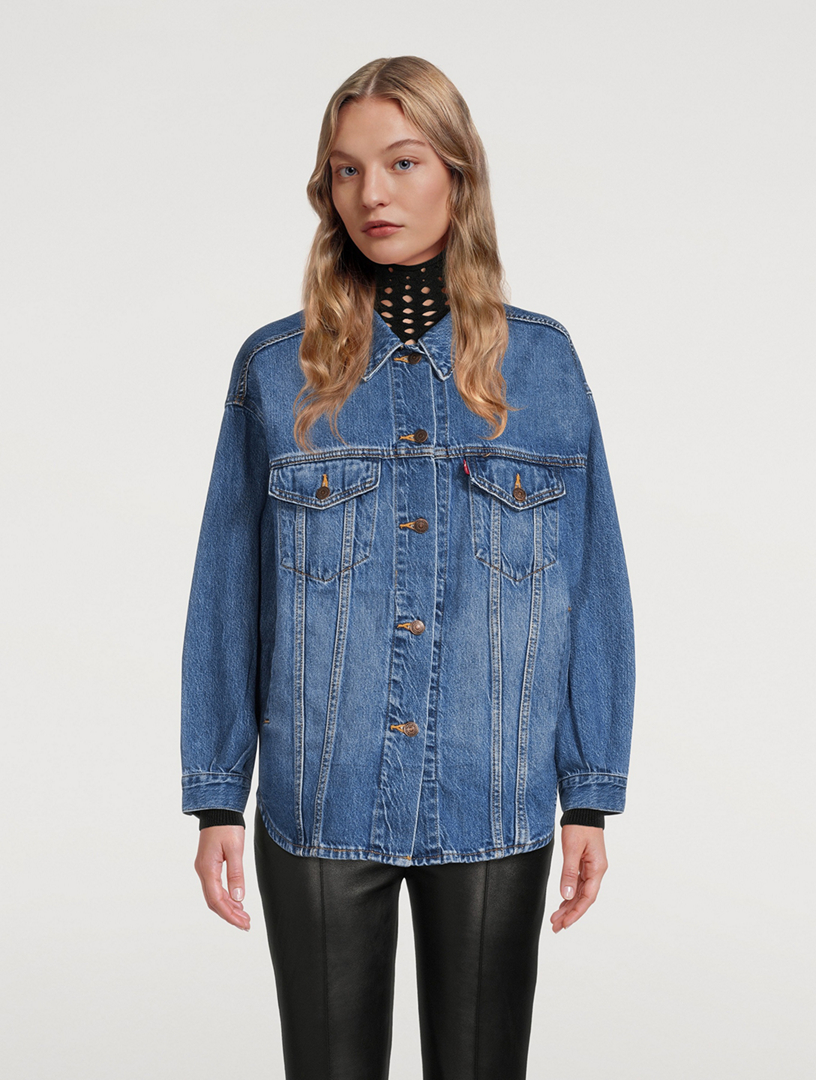 Denim Trucker Shirt Jacket
