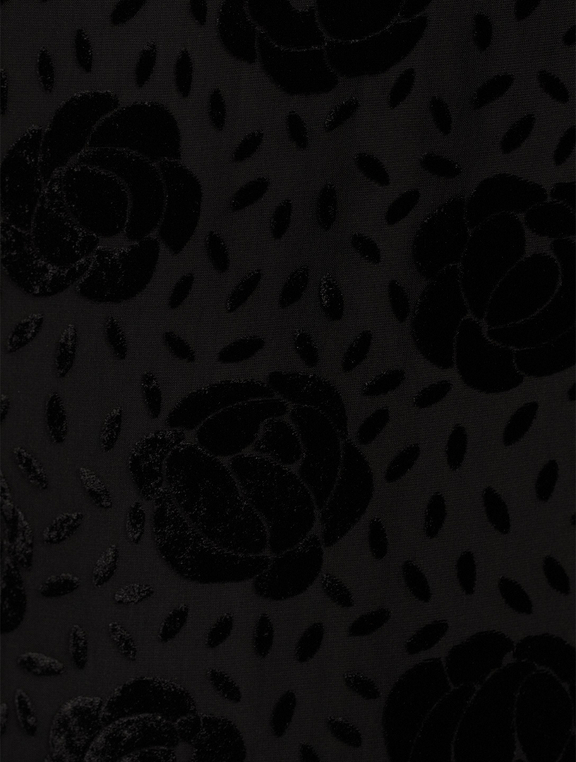 Floral Silk Devoré Shirt