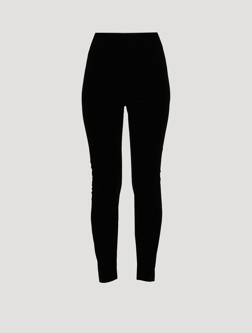 River Island high rise elasticized waist leggings in black