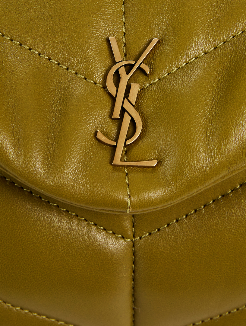 Lou Puffer Leather Clutch