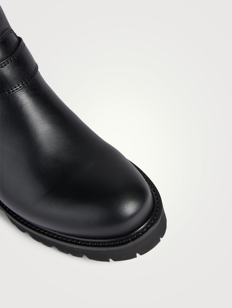 Corina Leather Moto Ankle Boots