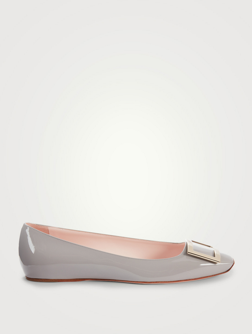 Patent clearance leather flats