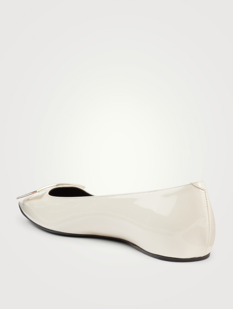 ROGER VIVIER Trompette Patent Leather Ballet Flats Holt Renfrew